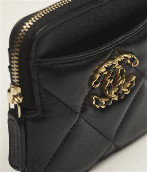 chanel zipped coin purse